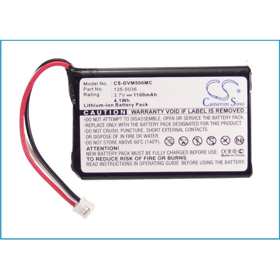 1100mAh Digital Ally 135-0036 Battery for DVM-500 Plus DVM-750 DVB-500 DVM-500PL DV-500ULTRA