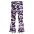 thumbnail image 4 of OGLCCG Girl's Thermal Fleece Lined Flare Leggings High Waisted Stretch Bell Bottom for Kids Camouflage Print Winter Warm Yoga Pants 5-16 Years, 4 of 5
