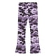 thumbnail image 5 of Pantalones largos con estampado de camuflaje para niñas, forro polar cálido, leggings casuales ligeramente acampanados, traje para niñas de 5 a 16 años., 5 of 6