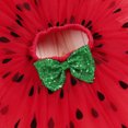 thumbnail image 5 of IBTOM CASTLE Baby Girls Watermelon 1st/2nd Birthday Outfit Princess Ruffle Romper Tutu Skirt Leggings Headband 4pcs Clothes Set 12 Months Red-Number 1, 5 of 8