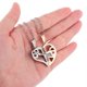 thumbnail image 3 of 1 Pair Couple Necklaces Heart Stitching Necklaces Lock Key Matching Necklaces Valentine Gift, 3 of 4
