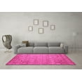 thumbnail image 3 of Ahgly Company Indoor Round Abstract Pink Modern Area Rugs, 3' Round, 3 of 4