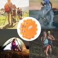 thumbnail image 1 of Emergency Light Blue/ Orange/ Green Round Beacon Light, LED Warning Light, Plastic For Camping, Hiking, Exploring Cars, Motorcycles, 1 of 8