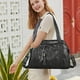 thumbnail image 3 of Bolso de mano de gran capacidad para bolso Tote | Bolso mensajero de hombro de cuero suave | 11,8"x4,7"x7,8" | Correa ajustable | Ferretería de plata | 1x Incluido, 3 of 4