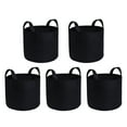 thumbnail image 2 of NC Potato Grow Bags, 5 Pack 7 Gallon Nonwoven Cloth Fabric Grow Bag with Handles, Black, 2 of 5