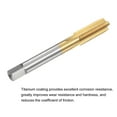thumbnail image 4 of Unique Bargains M10 x 1 Left Hand Titanium Coated High Speed Steel Machine Straight Flute Tap, 4 of 6