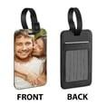 thumbnail image 2 of WIRESTER 2pcs Set Customized Personalized Picture PU Leather Luggage Tags Privacy Label Flap for Travel Suitcase Baggage, 2 of 7