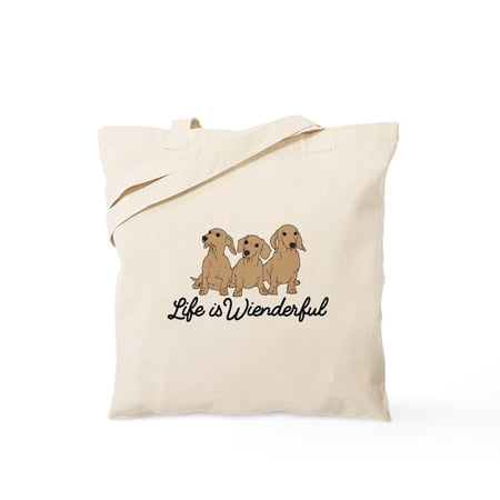 CafePress - Life Is Wienderful Tote Bag - Unisex Canvas Tote Bag Beige 1-Piece