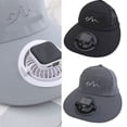 thumbnail image 2 of Rechargeable Solar Power Cooling Fan Hat with Adjustable Winds Speed for Adult Teens Camping Hiking with Sun Protections, 2 of 9