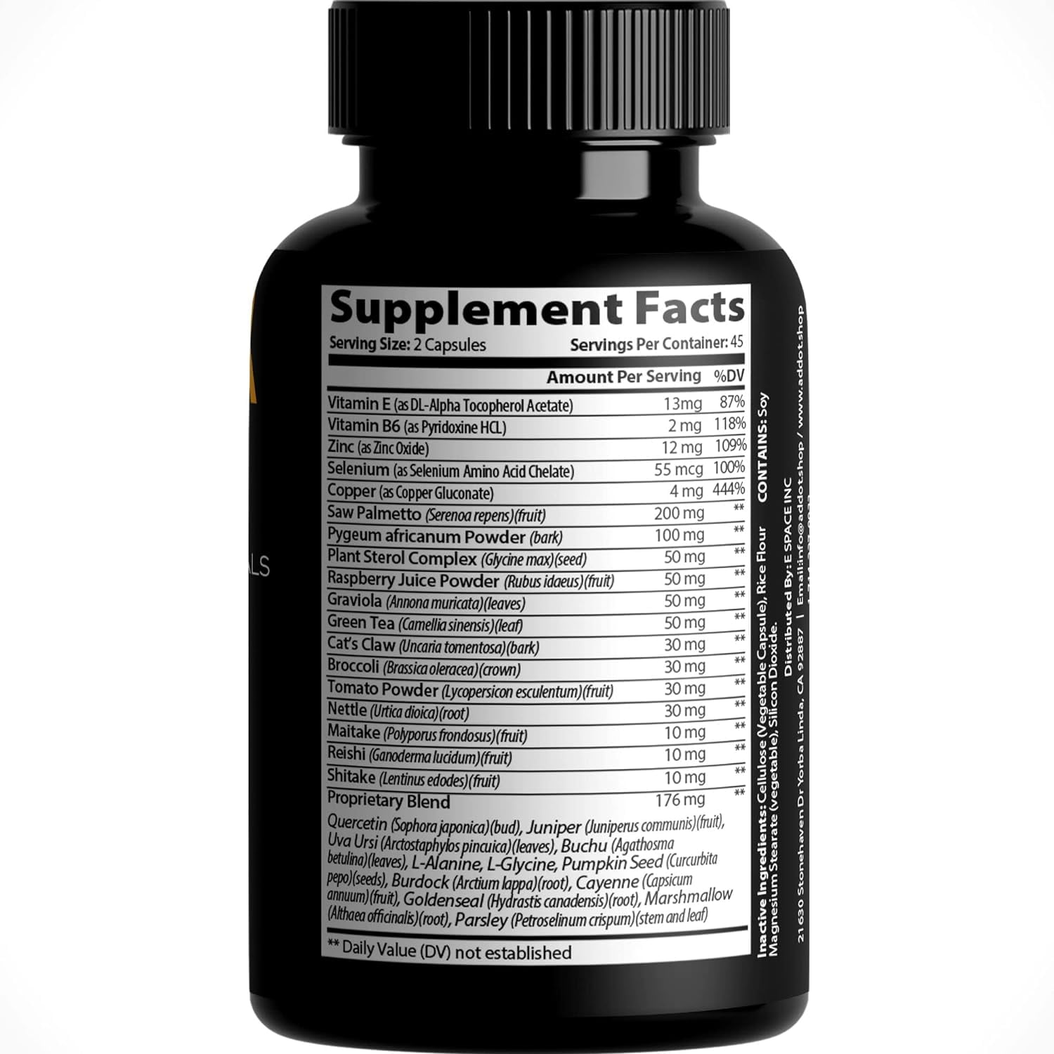 ADDOT WELLLIFE Say Goodbye to Bathroom Trips Prostate Max - Prostate Health Supplement for Men with Saw Palmetto and 30 Powerful Herbs, Vitamins, and Minerals - 90 Capsules