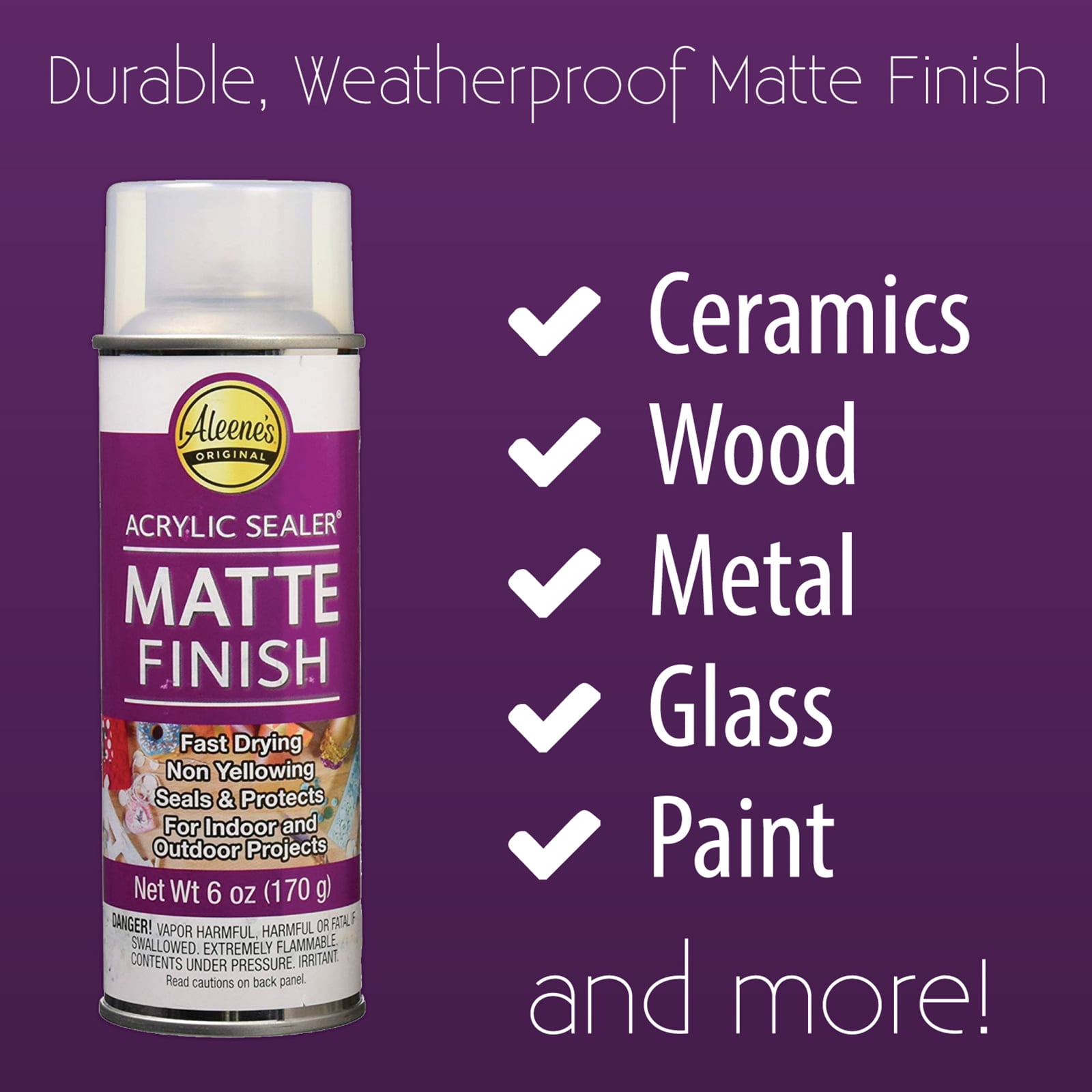 Aleene's Spray Acrylic Sealer Matte Finish, 12 Pack