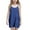 Dark Blue, variant on ATOGUTA Girls Romper Dresses 5T-14 Casual Summer Straps Romper Dresses Tennis Dresses With Pockets White