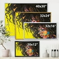 thumbnail image 4 of Designart 'Abstract Colorful Fantasy Portrait Of A Young Woman I' Modern Framed Canvas Wall Art Print, 4 of 5