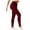 Wine, variant on AHTJRT Womens High Waist Ribbed Leggings Stretchy Slim Fit Thermal Athletic Pants Hip Lift Athletic Pants Soft Elastic Tummy Control Sport Workout Trousers