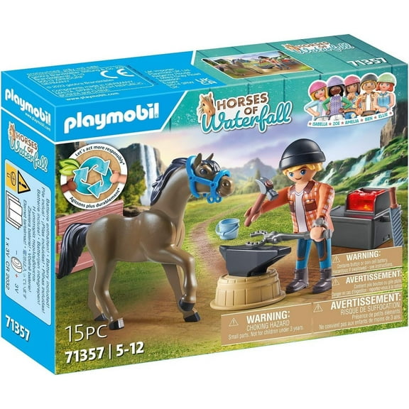 PLAYMOBIL #71357 Horses of Waterfall Farrier Ben & Achilles NEW!