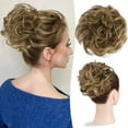thumbnail image 3 of Large Messy Bun Hair Piece 100% Human Hair Layered Wavy Curly Hair Buns Hair Piece for Women Thick Updo Hairpiece for Daily Wear Real Ponytail Extension, 3 of 9