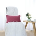 thumbnail image 2 of PiccoCasa 12"x20" Plush Throw Pillowcase for Sofa Bed, Fuchsia, 2 of 8