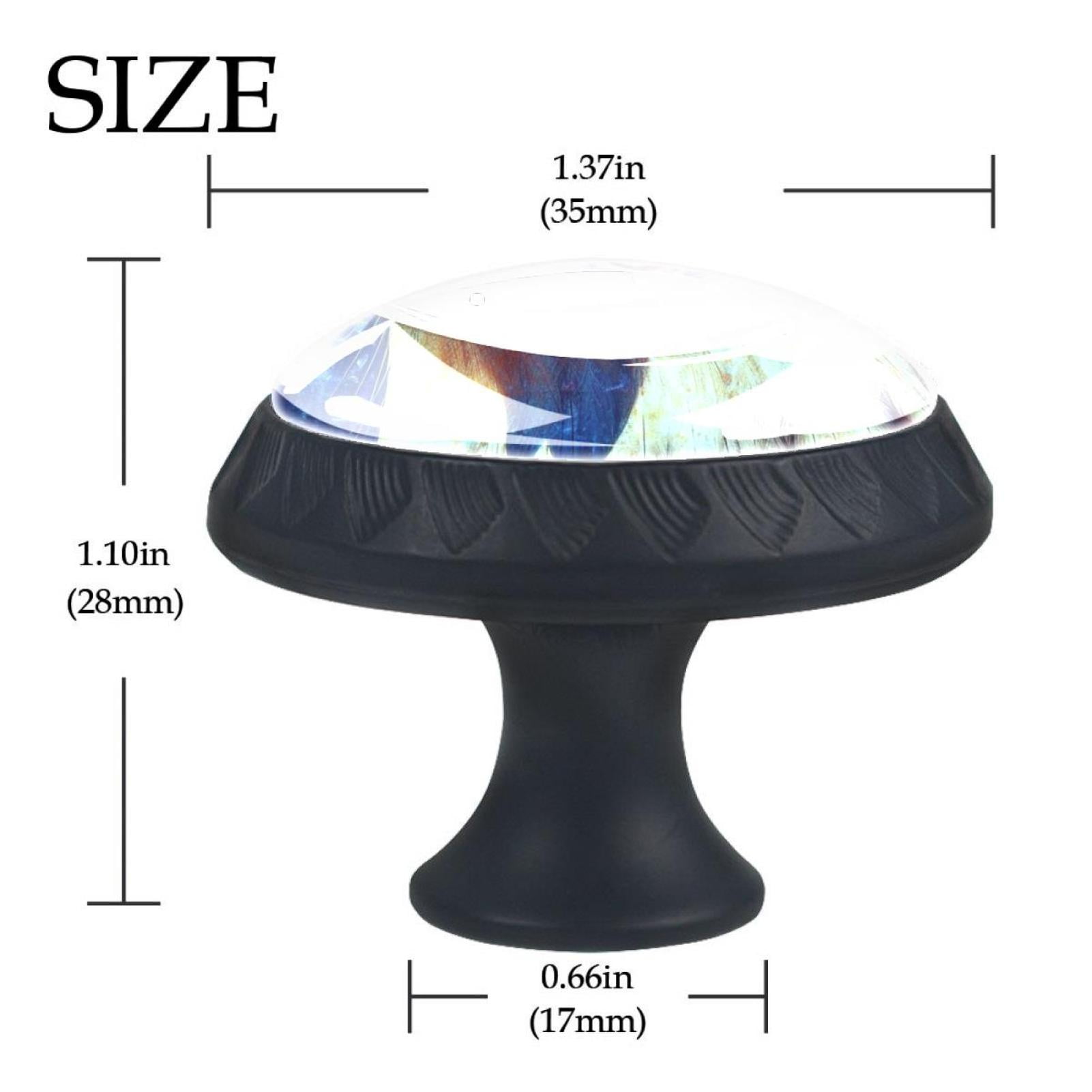 4 Pcs Eagle Knobs for Kitchen Cabinet Cupboard Dresser Bookcase Drawer Pulls Handles Round Home Decor