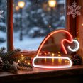 thumbnail image 6 of Cififendec Christmas Neon Sign Light, 14.9"×10.8", Usb Powered Dual Use Hanging Tabletop Neon Lamp with Festive Motifs for Window Mantel Holiday Lighting, 6 of 6