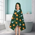 thumbnail image 6 of Green Sun Moon Cloud Planet Pattern Hooded Bath Towel，50"x30" for Ages 3 To 12 Kids, Quick Dry Lightweight Soft Microfiber Hood Beach Towel Cover Up for Kids, 6 of 7