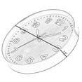 thumbnail image 4 of Decorative Modern Round Wood- Looking Plastic Wall Clock for Living Room, Kitchen, or Dining Room, 4 of 8