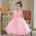 thumbnail image 3 of KAWELL Flower Girls Party Dress Embroidery Sleeveless Rainbow Mesh Tulle Princess Lace Ball Gown Prom, 3 of 3
