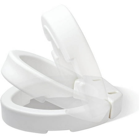 Carex Hinged Raised Toilet Seat Riser for Elongated Toilet Seat ... Carex Hinged Raised Toilet Seat Riser for Elongated Toilet Seat ...
