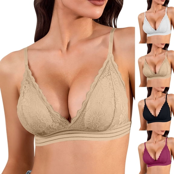HBGVBA Women's Push Up Bras,Summer Lace Thin Style Adjustable Straps Breathable Comfortable Daily Wear Bras