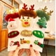 thumbnail image 3 of Accesorios para el cabello navideños, juego de broches elásticos, regalo de Navidad (árbol), 3 of 3