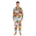 thumbnail image 3 of FORMRS Onesies Pajama for Adults Unisex Hoodie Winter Jumpsuit One Piece Sleepwear, Sizes S-2XL, Watercolor Tomatoes, 3 of 7