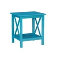 thumbnail image 2 of Home Square 2-Piece Furniture Pinewood End Table Set in Teal, 2 of 10