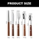 thumbnail image 2 of Utensilios de viaje de acero inoxidable, tenedor, cuchara, cuchillo, palillos, juego de utensilios portátiles, reutilizables, 5 piezas, 2 of 5