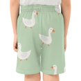 thumbnail image 3 of Cute Geese Pattern Athletic Shorts Breathable with Comfort Fit Drawstring Casual Sweatshorts Medium, 3 of 9