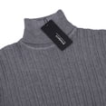 thumbnail image 4 of Mens Turtleneck Sweaters Long Sleeve Slim Fit Ribbed Knit Thermal Pullover Sweater, 4 of 9