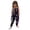 Dark Purple, variant on Girls' Halloween Print Tank Jumpsuit Romper with Harem Pants Pants Girls 7-8 Years