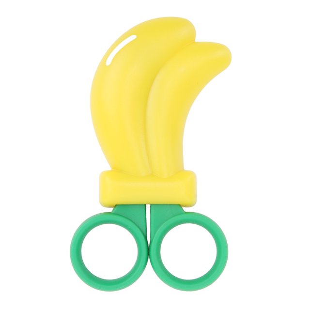 Paper Scissors, Cartoon Banana Shape Soft Handle Scissors Creative Crafts Scissors With For Student Kids Home Decoration