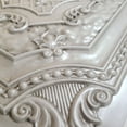 thumbnail image 2 of Drop-In, Glue-Up 2'x2' Faux Tin PVC Ceiling Tile In Antique White, Sample, 2 of 8