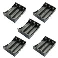 thumbnail image 1 of RuiLing Paquete de 5 soportes de batería 18650, 3 ranuras x 3,7 V, caja de almacenamiento de batería, caja de clip de baterías DIY con pin, 1 of 1