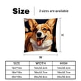 thumbnail image 5 of Corgi Velvet Throw Pillows Set of 2 - Decorative Pillows with Unique Patterns for Sofa Couch Bed - Pillow Covers - Available in 16x16, 18x18, 20x20 Inches, 5 of 6