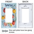 thumbnail image 3 of Yayeee Rocker Switch Wall Plate 2-Gang 4.7"x4.6" Home Decorative Outlet Cover, Yellow Floral Tomatoes, 3 of 6
