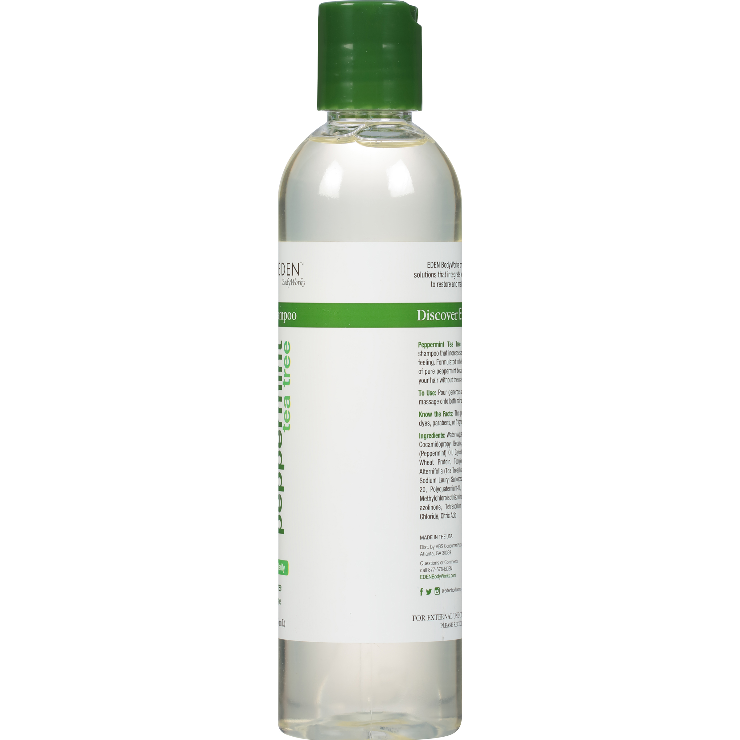 Eden BodyWorks Natural Clarifying Daily Shampoo with Peppermint & Tea Tree, 8 fl oz - image 4 of 7