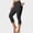Black, variant on Breathable Lightweight Padded Sport Pants for Women with Pockets Abdominal Control Yoga Pants