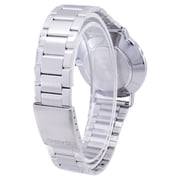 Casio Men’s Silver Bracelet Analog Watch with Blue Dial - MTP-VT01D-2BUDF