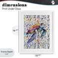 thumbnail image 4 of Stupell Industries Tropical Turtle on Colorful Dots White Framed Print Under Glass, 13 x 16, by Shelly Craig, 4 of 8