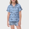 thumbnail image 2 of Icvfdpl Tenues d'Été pour Filles, Pyjamas Colorés Peints à la Main pour Pâques, Doux, 8-9 Ans, 2 of 5