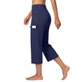thumbnail image 6 of Women's Wide Leg Yoga Pants JIANLAI High Waisted Comfy Dance Sweatpants Loose Casual Soft Lounge Joggers with Pockets (S-L2) Navy, 6 of 6