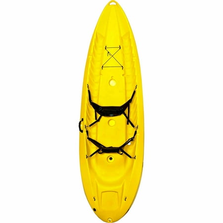Lifetime, 10', 3-Man Manta Tandem Kayak, Yellow, with 2 Bonus Backrests