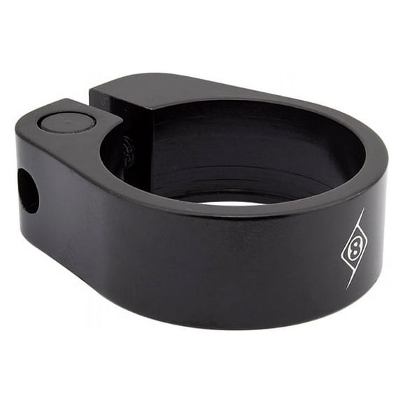 Origin8 Clampdown Seatpost Clamp 29.8 Black Rounded Edges & Floating Bolt