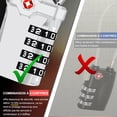 thumbnail image 4 of HEIBIN Luggage Locks , [Newest Version] [2 Pack] 4 Digit Combination Travel 14cm Flexible Cable Combination Padlock for Suitcase, Luggage Bag, etc. (Money ), 4 of 5