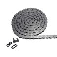 thumbnail image 2 of AZSSMUK 08A 40# Cadena de rodillos - 5 pies 40Mn Material de acero al carbono con 1 eslabón de conexión para reemplazo de cadena de bicicleta Go Kart Mini, 2 of 5